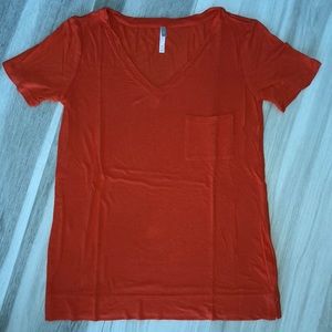 GAP PURE ORANGE V NECK TEE XS